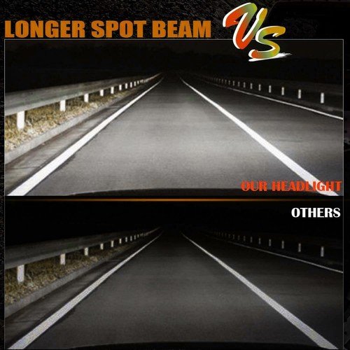 2pcs 5" LED Work Light Pods Flush Mount Backup Reverse Rear Front Bumper Offroad - Foto 5 di 11