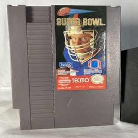 Vintage Genuine NES Nintendo Tecmo Super Bowl Video Game Cartridge TESTED CLEAN!