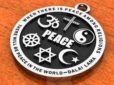 The Interfaith PEACE Pendant - Available in Stainless Steel - BRAND NEW