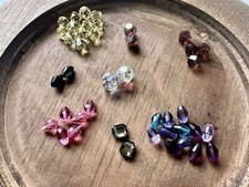 42 Pcs Swarovski Beads Mixed Colors Shapes Sizes Artisan Jewelry Making Lot