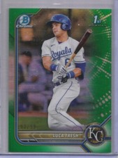 Luca Tresh 2022 Bowman Chrome Green Refractor Rookie #90/99