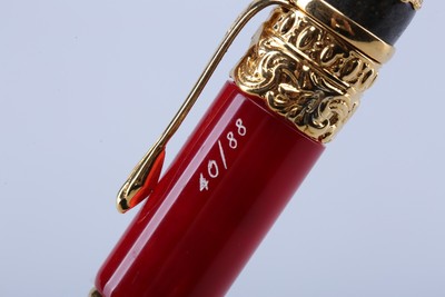 Ancora Vezuvio Red Limited Edition Ballpoint Pen Number 40 from 88