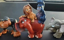 Burroughs Disney Tarzan Figurine Solid PVC Tantor Kala and Other Figures READ