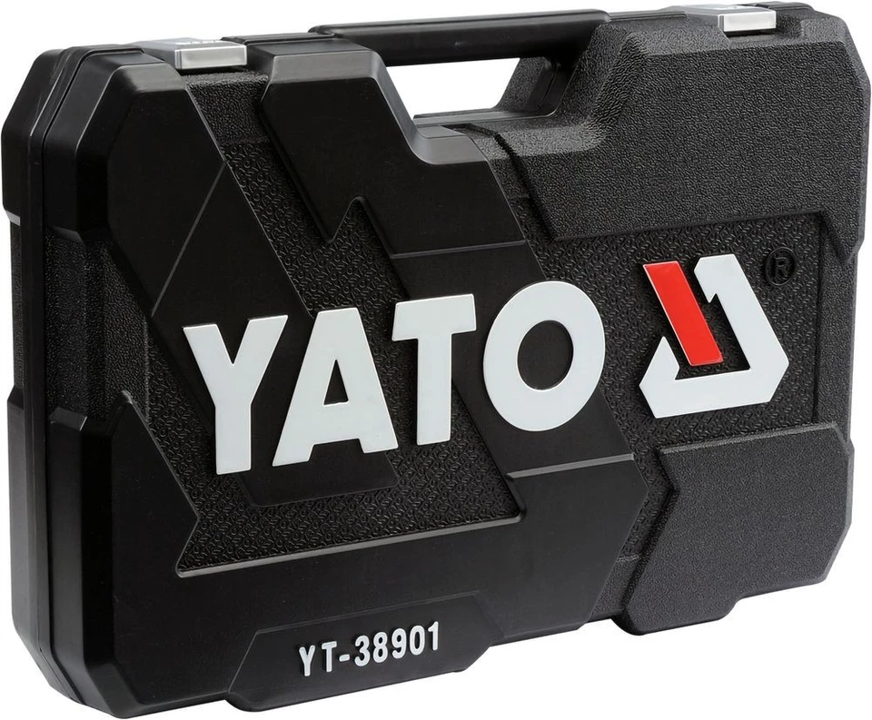 YATO Pro Jeu De Douilles Outils 122 Pcs | Clé À Cliquet 1/4″ & 1/2″ Mallette - Photo 3/4