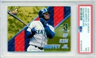 KEN GRIFFEY JR. 1998 Pacific Aurora PENNANT FEVER GOLD MARINERS PSA 7