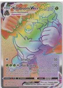 Rillaboom VMAX 193/192 Hyper Secret Rare Swsh Rebel Clash Pokemon NM/M