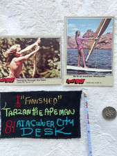 RARE TARZAN THE APEMAN 1981 Crew PATCH: I "FINISHED" TARZAN THE APEMAN ...