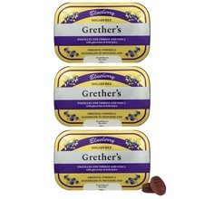 GRETHER'S Sugarfree Blueberry Pastilles - Dry Mouth/Sore Throat Relief - 3.75oz