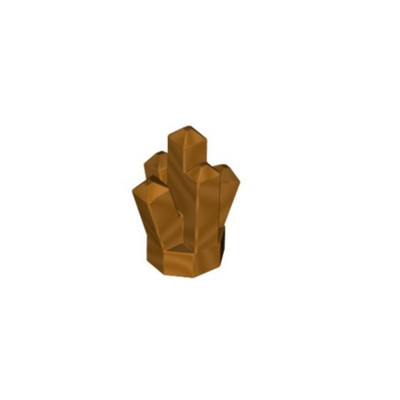 LEGO Metallic Gold Rock 1 x 1 Crystal with 5 Points (28623 / 30385)  inv. 468