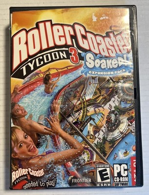 Roller Coaster Tycoon 3 Soaked And Wild Expansion Packs PC- Disc Near Mint!