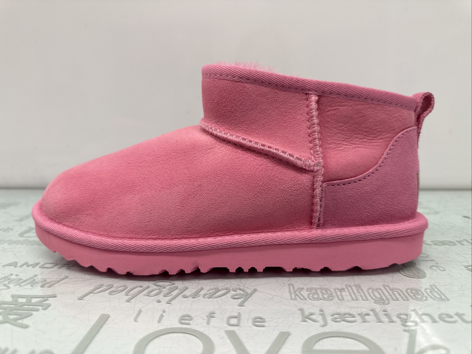 Botas Uggs Clásicas Ultra Mini Rosa Juvenil Talla 5(37), Nuevas.