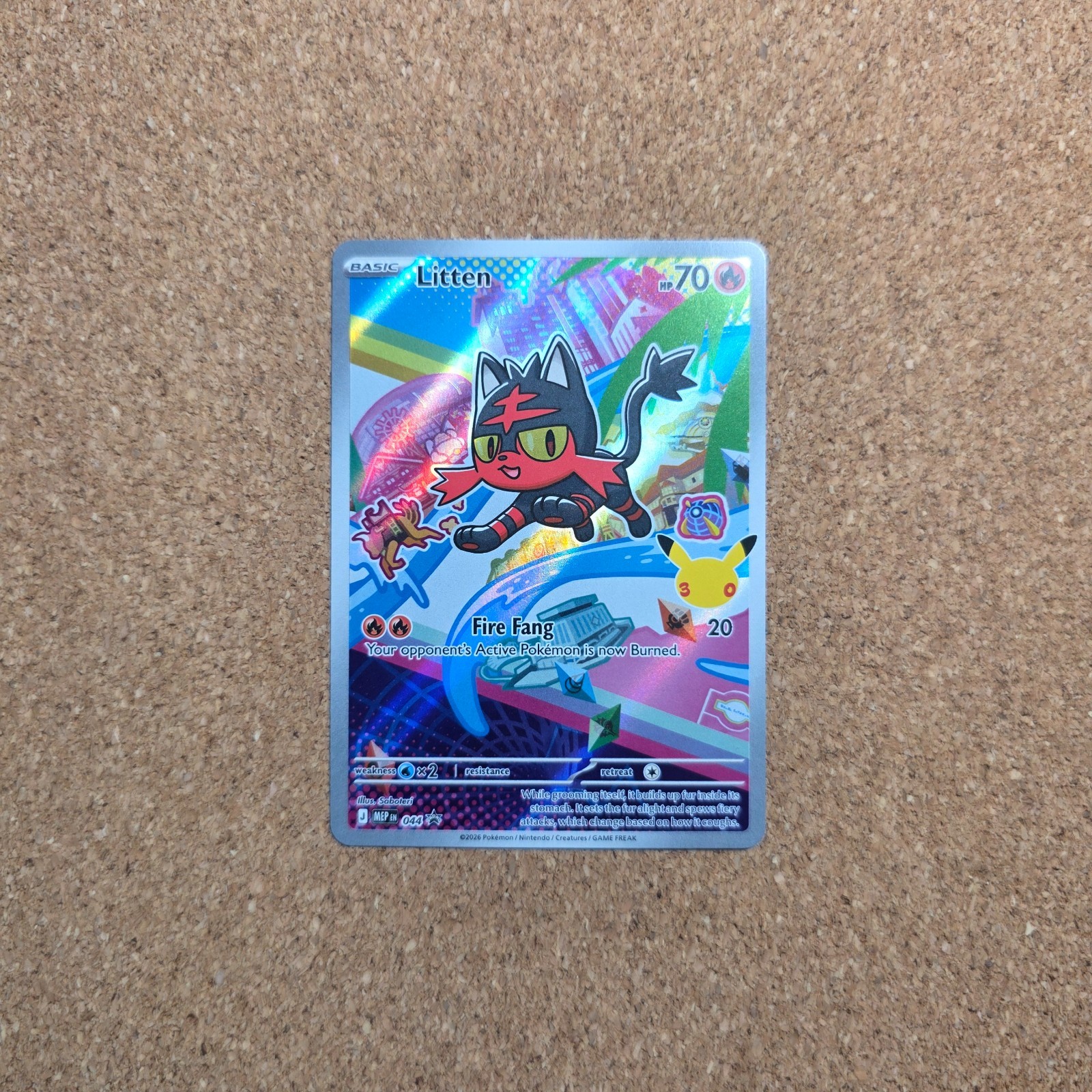 Litten Mega Evolution Promos Promo 044 Pokemon TCG *B5.2