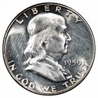 1950 Proof Franklin Half Dollar 50C Raw