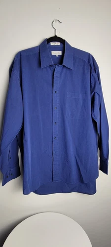 Camicia elegante Chrisrian Dior blu con bottoni