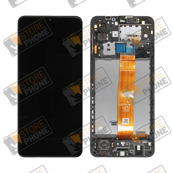 Écran complet Samsung Galaxy A12 SM-A125 noir pièce de rechange vitre et LCD tactile
