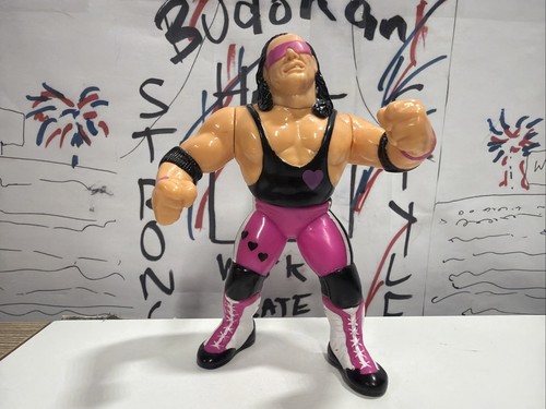 WWF Bret Hit man Hart HASBRO SERIES 4 PURPLE HEART...