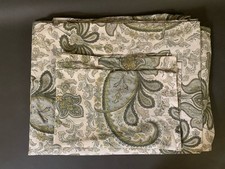 Pottery Barn Charlie Organic Cotton Paisley Duvet Sham Green Blue, SZ TWIN
