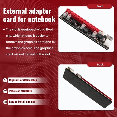 PCIe zu PCI Express 16X Riser für Laptop Externe Grafik Karte Min4029 - Bild 4 von 8