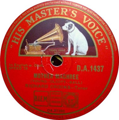 Richard Crooks  - Mother Machree / Love's Old Sweet Song (Shellac, 10'')