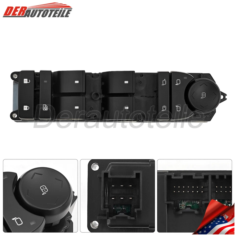Interruptor de ventana eléctrica principal 4D SUV V8 de lujo Hummer H2 2008-10 totalmente nuevo Foto 2 de 4