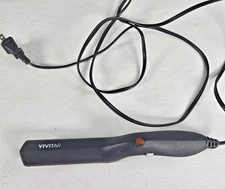 Vivitar Heated Hair Beard Straightening Comb Brush Electric Styling Tool Black