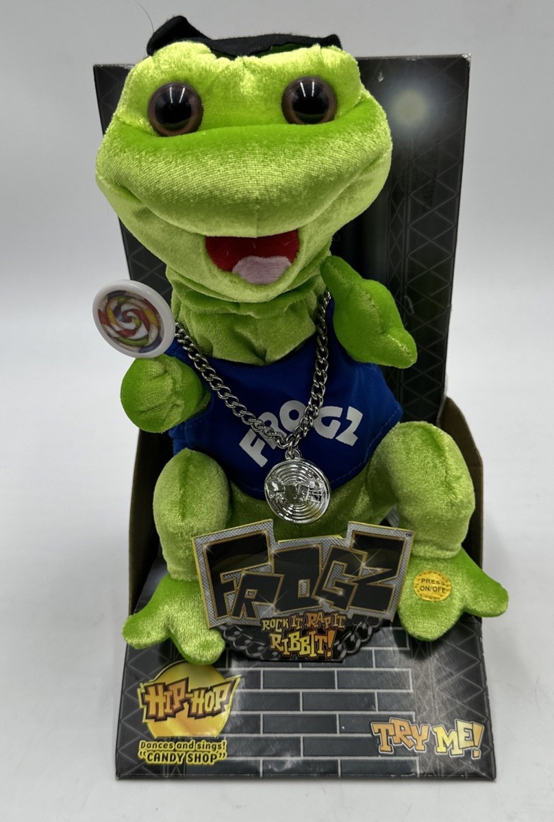 VINTAGE Gemmy Hip Hop Frogz Candy Shop Lollipop Animated