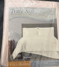 White Truly Soft Everyday 3-Pc Luxury Duvet Set Full/Queen