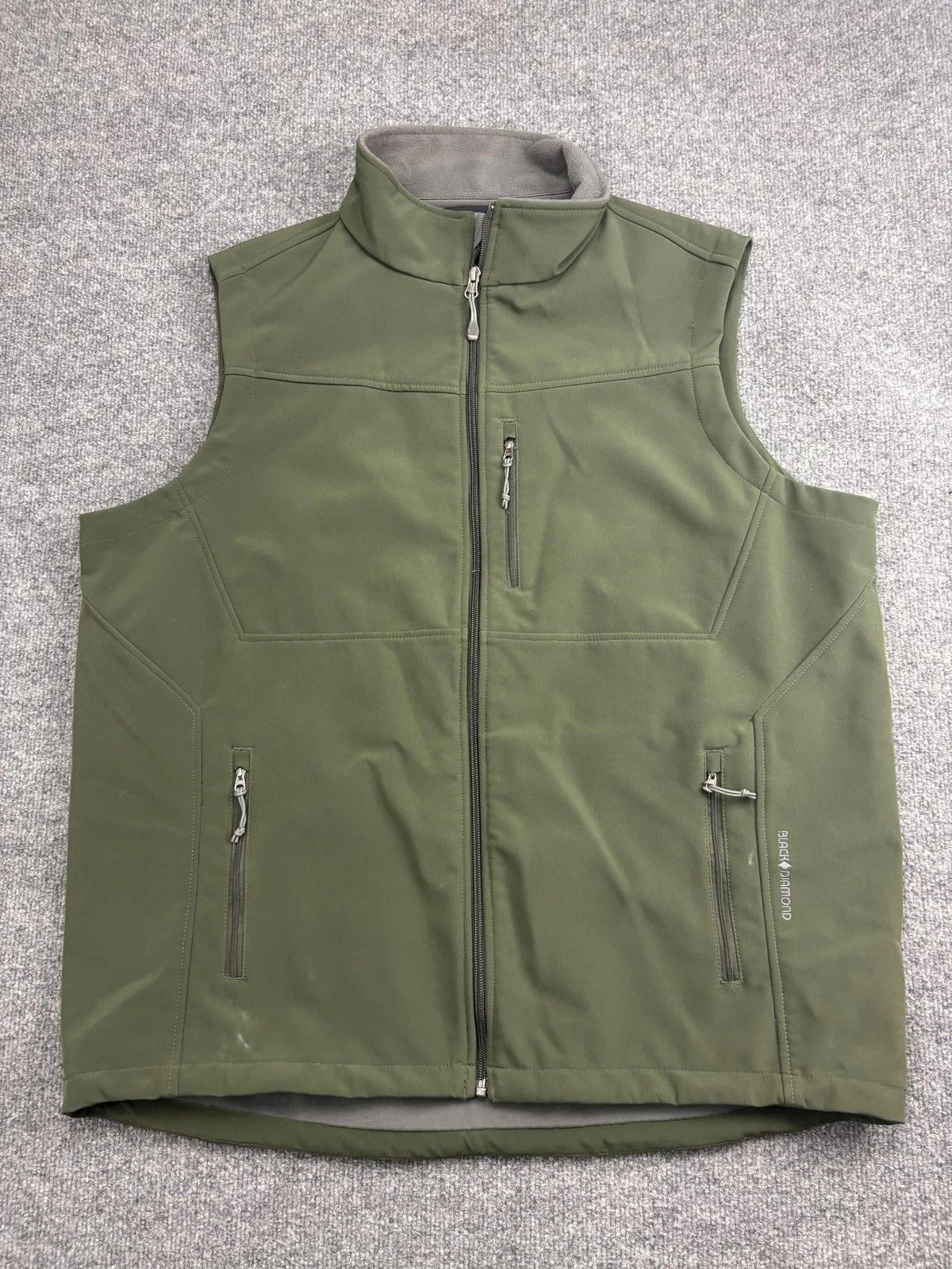 Black Diamond Vest Mens 2XL Green Softshell Fleece Lined Full Zip Outdoor Hiking
Opens in a new wind