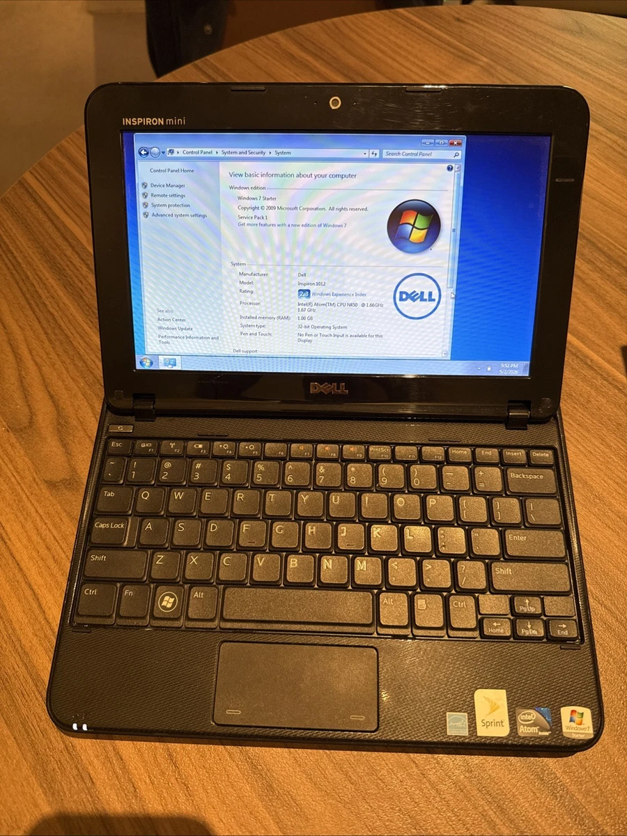 Windows XP Intel Atom Single-Core 1 GB RAM PC Laptops & Netbooks