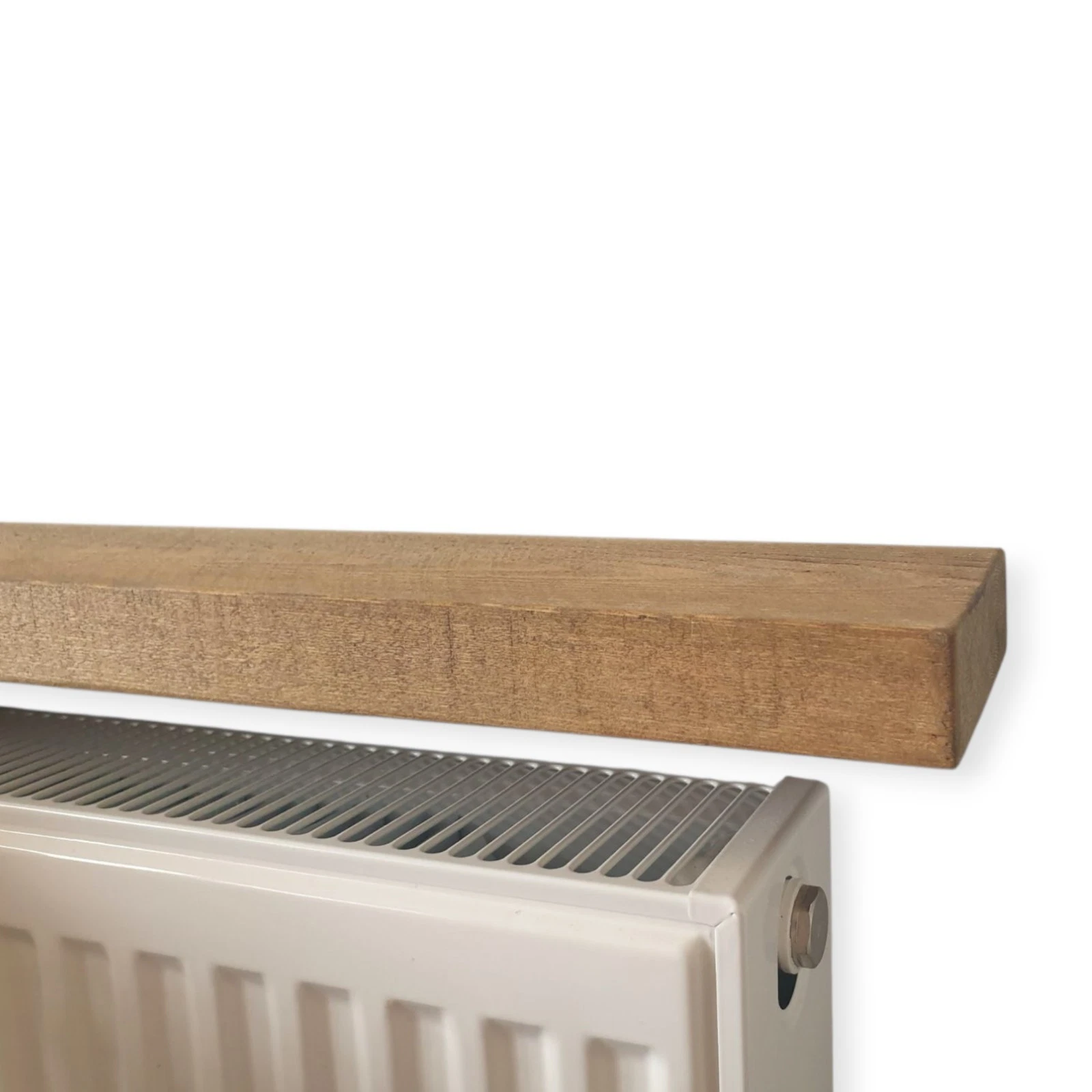 Slim Rustic Wooden floating radiator Shelf Handmade made from solid wood
Opens in a new window or ta