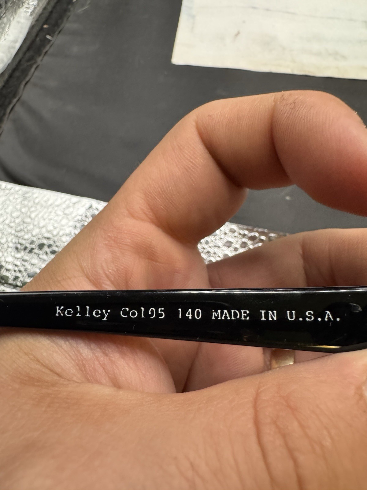 Vintage Black Solid Thick Sunglasses Frames Only … - image 5