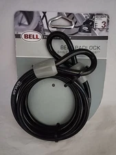 Bell Platnum Series Pad Lock Cable 5'  8mm Kevlar