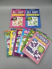 Lot Of 8 Pocket Size Kappa Sudoku Puzzle Books. Vol. 525-530  Easy Vol 1  2