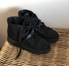 PRADA Damen Stiefeletten Plateau Boots Schwarz Gr. 38 1/2