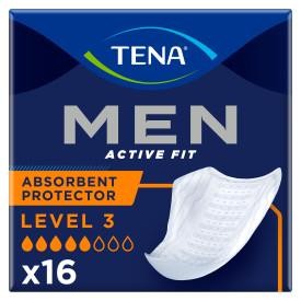 16 x TENA Men Level 3 Active Fit Discreet Absorbent Protector|1 Pack of 16