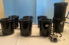 Hydroponic Aeroponic Recirculation Water Culture 5 Gallon Bucket 6 Grow System