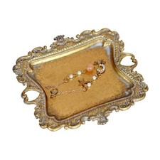 Ring Holder Jewelry Dish Trinket Tray for Rings,Wedding Gift for Women 1 Gold