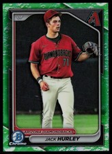 JACK HURLEY 2024 BOWMAN CHROME PROSPECTS LUNAR GLOW REFRACTOR RC ARIZONA