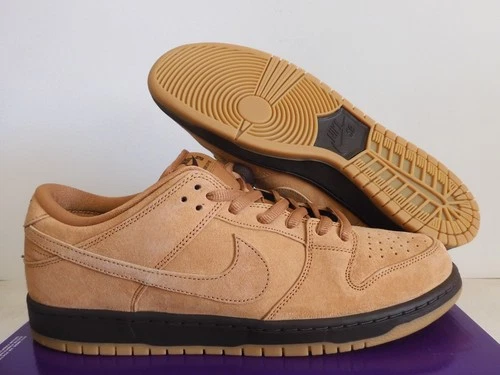 Nike Sb Dunk Low Pro Flax-Baroque Brown Wheat Sz 14 [BQ6817-204]