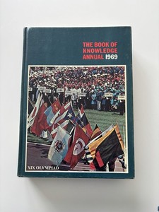 THE NEW BOOK OF KNOWLEDGE ANNUAL 1969 HARDCOVER - GROLIER