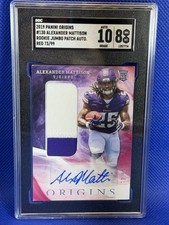 2019 Origins ALEXANDER MATTISON Rookie Patch AUTO /99 SGC 10 GEM MINT  LOW POP