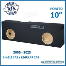 2006-2023 Dodge Ram Single Cab Sub Box 10" Dual Ported Subwoofer Enclosure