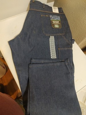 Key Double Front Denim Logger Dungaree Relaxed Fit 46x32