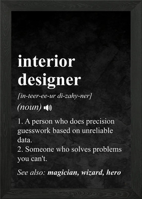 Innenarchitekt Definition gerahmtes Wandbild Poster Leinwanddruck Bild