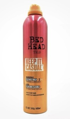 4 X TIGI Bed Head Keep It Casual Hairspray Flexible Hold 12.1 oz - New