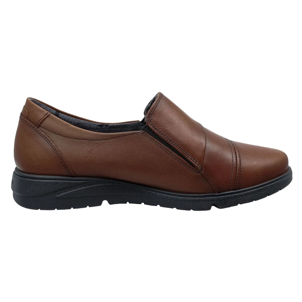 Fluchos Styll: Zapatos Para Mujer Confort Marrón Piel F1567 - Imagen 2 de 4