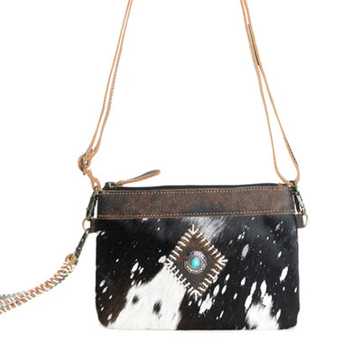 MYRA Eye of the Goddess Crossbody Bag in Black