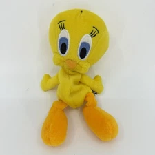 Vintage Warner Bros Looney Tunes 1997 Tweety Bird Bean Bag Plush 8”