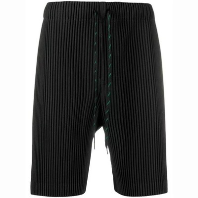 Japan Homme Plisse Pleated Shorts - Black - Men Issey Miyake JF148