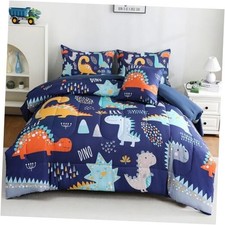 6 Pcs Bed in A Bag Full Comforter Set for Boys Girls, Full-6Pcs Dinosaur 3